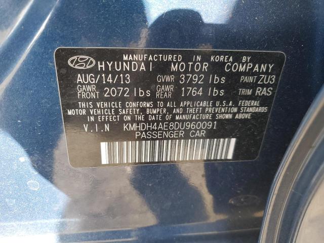 Photo 11 VIN: KMHDH4AE8DU960091 - HYUNDAI ELANTRA 