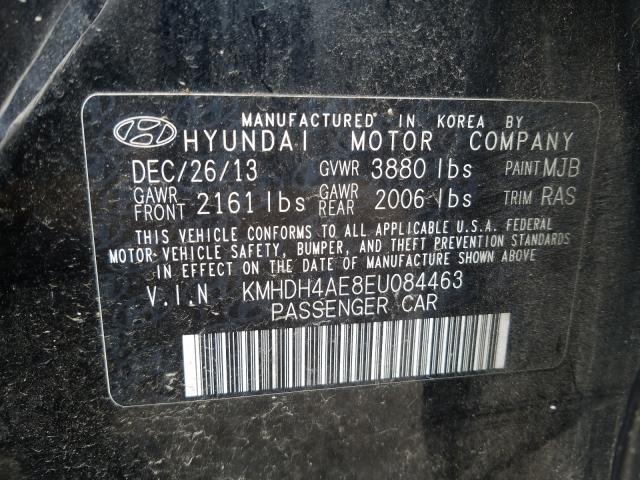 Photo 9 VIN: KMHDH4AE8EU084463 - HYUNDAI ELANTRA SE 