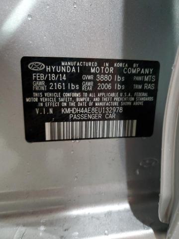 Photo 12 VIN: KMHDH4AE8EU132978 - HYUNDAI ELANTRA SE 