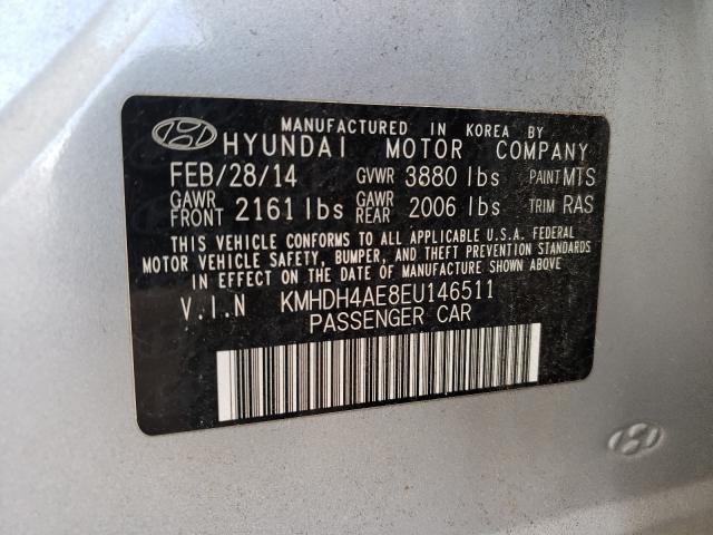 Photo 9 VIN: KMHDH4AE8EU146511 - HYUNDAI ELANTRA SE 