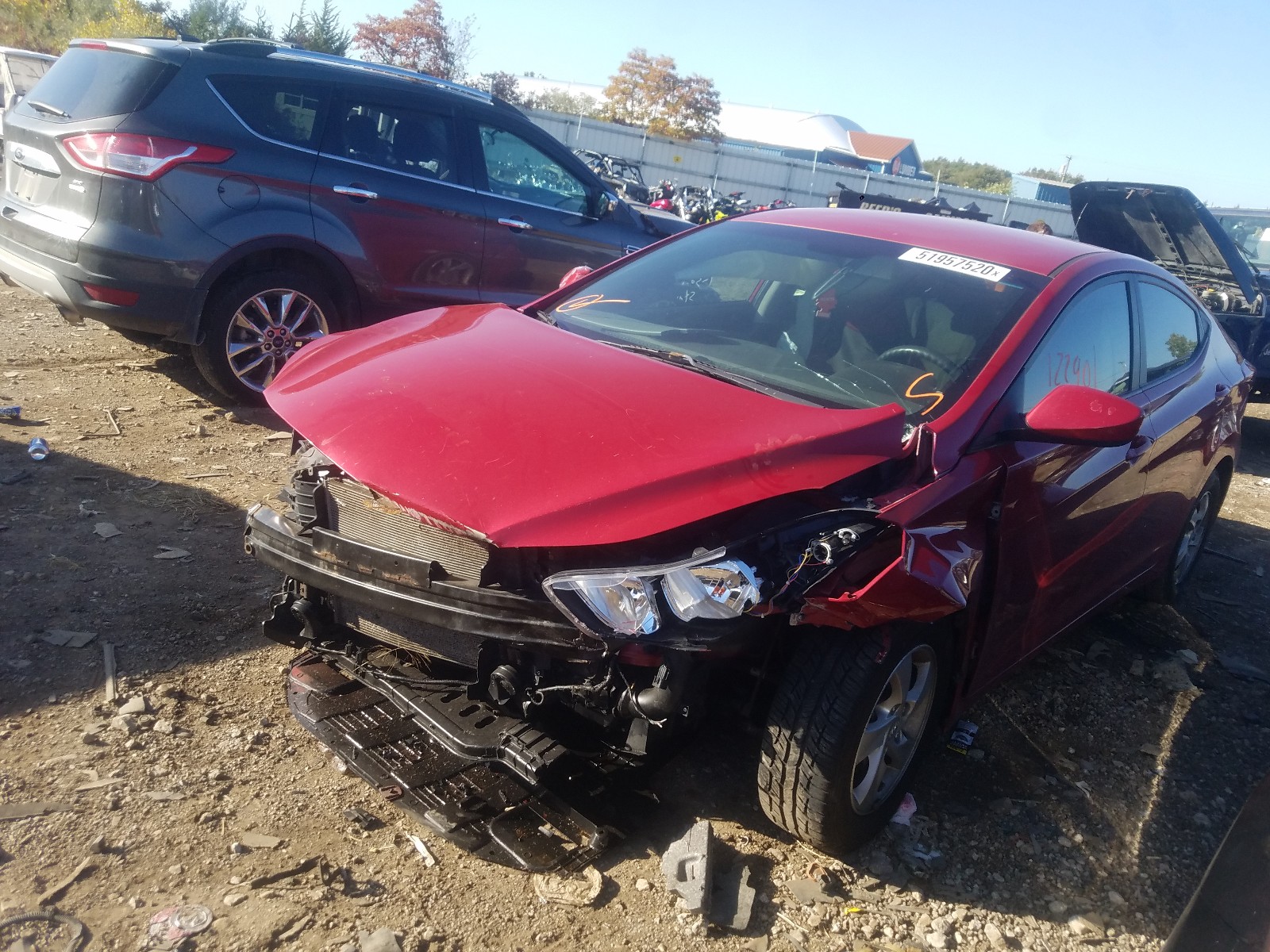 Photo 1 VIN: KMHDH4AE8EU169027 - HYUNDAI ELANTRA SE 