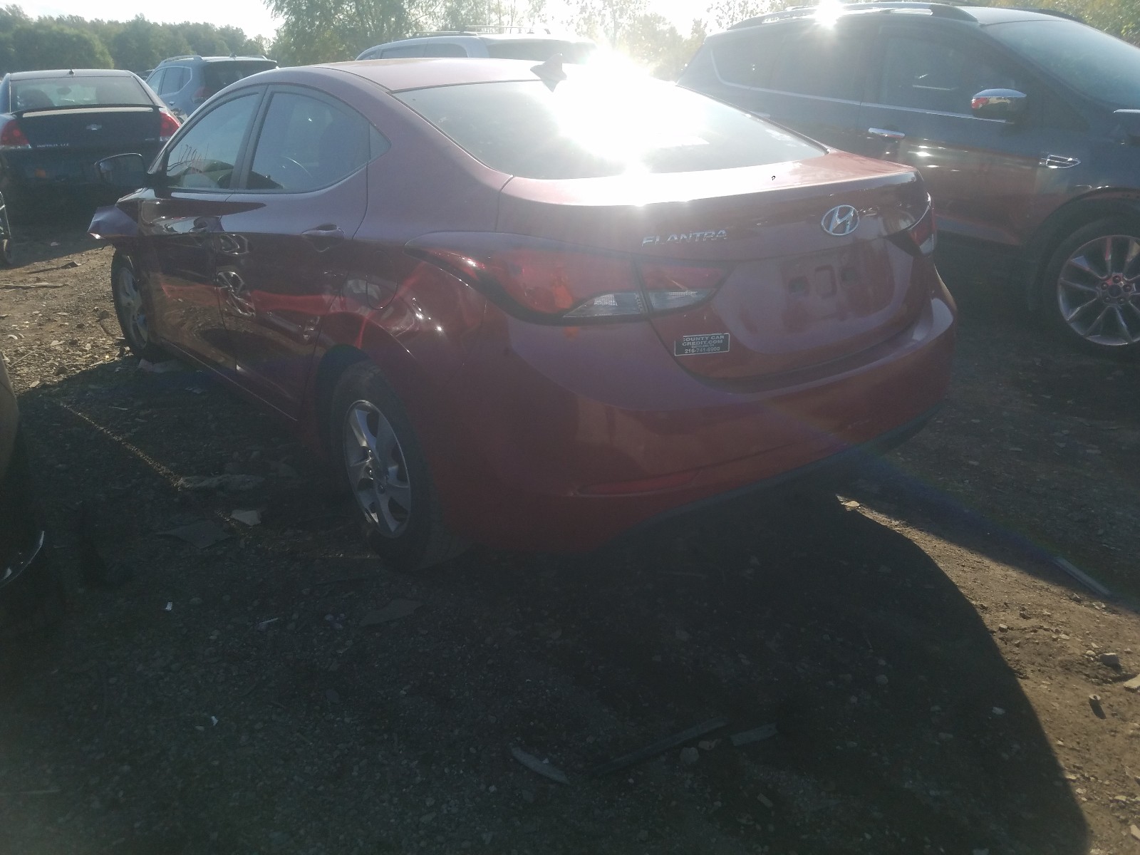 Photo 2 VIN: KMHDH4AE8EU169027 - HYUNDAI ELANTRA SE 