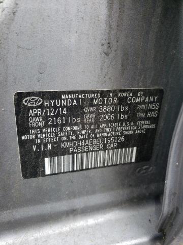 Photo 12 VIN: KMHDH4AE8EU195126 - HYUNDAI ELANTRA SE 