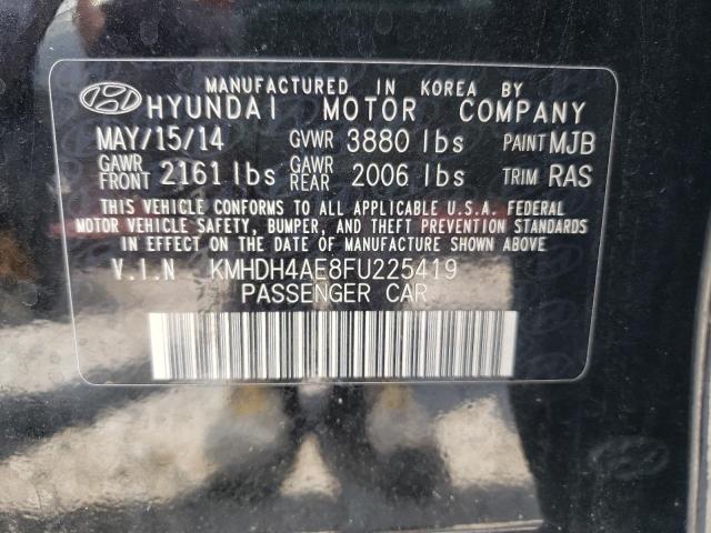 Photo 9 VIN: KMHDH4AE8FU225419 - HYUNDAI ELANTRA SE 