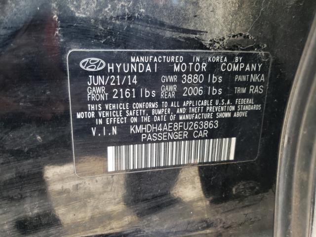 Photo 9 VIN: KMHDH4AE8FU263863 - HYUNDAI ELANTRA SE 