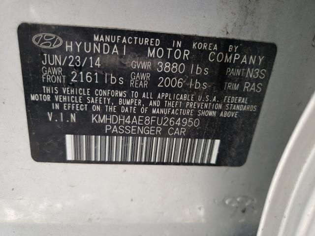 Photo 9 VIN: KMHDH4AE8FU264950 - HYUNDAI ELANTRA SE 