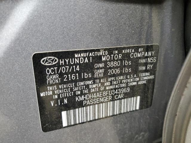 Photo 11 VIN: KMHDH4AE8FU343969 - HYUNDAI ELANTRA SE 