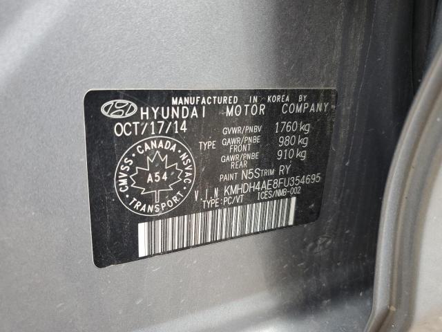 Photo 11 VIN: KMHDH4AE8FU354695 - HYUNDAI ELANTRA SE 