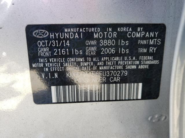 Photo 9 VIN: KMHDH4AE8FU370279 - HYUNDAI ELANTRA SE 