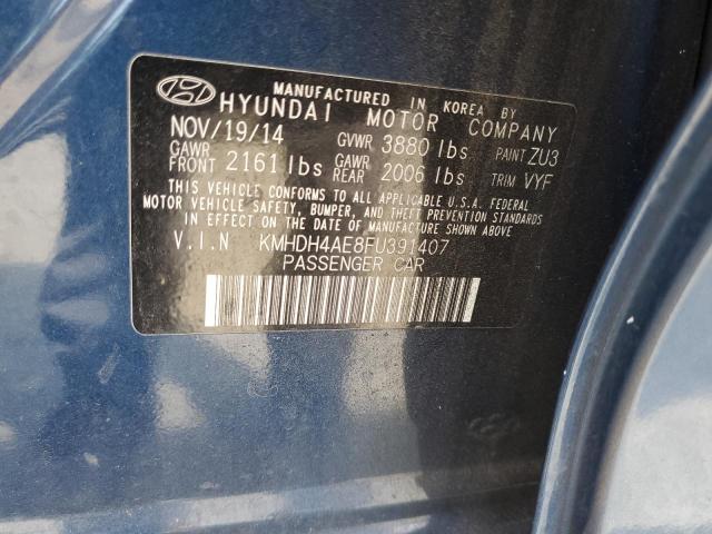 Photo 11 VIN: KMHDH4AE8FU391407 - HYUNDAI ELANTRA SE 