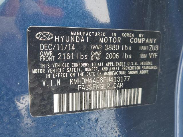 Photo 11 VIN: KMHDH4AE8FU413177 - HYUNDAI ELANTRA SE 