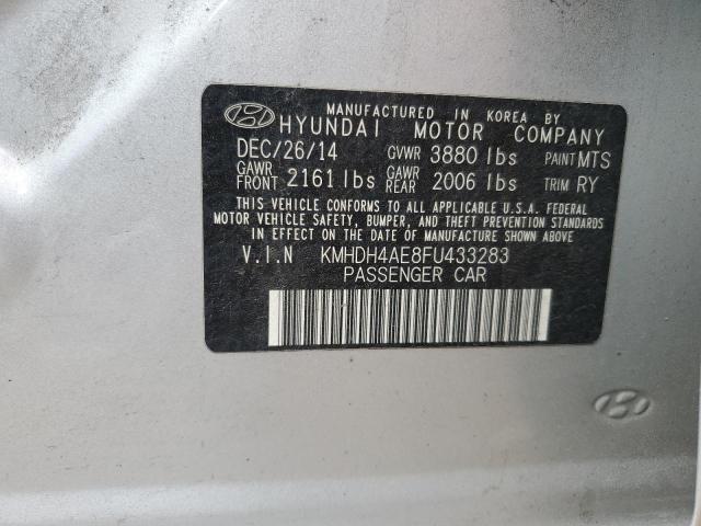 Photo 11 VIN: KMHDH4AE8FU433283 - HYUNDAI ELANTRA SE 