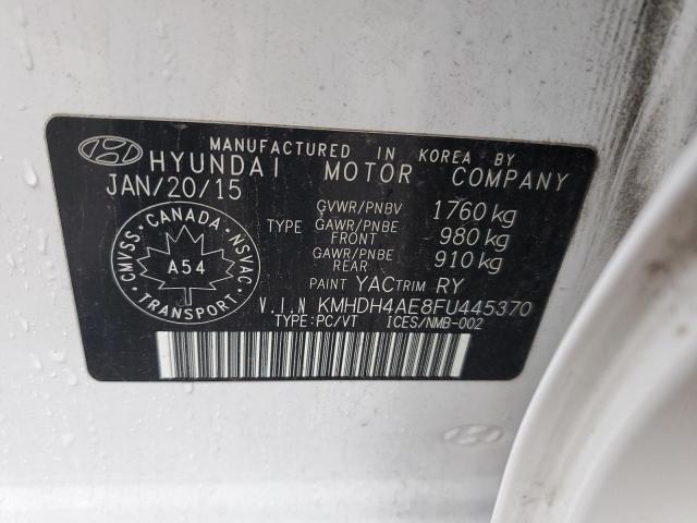 Photo 11 VIN: KMHDH4AE8FU445370 - HYUNDAI ELANTRA 