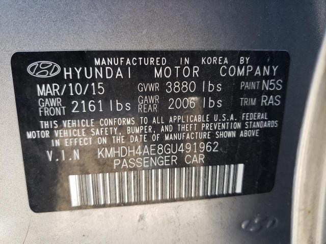 Photo 9 VIN: KMHDH4AE8GU491962 - HYUNDAI ELANTRA SE 