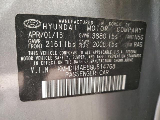 Photo 11 VIN: KMHDH4AE8GU514768 - HYUNDAI ELANTRA SE 