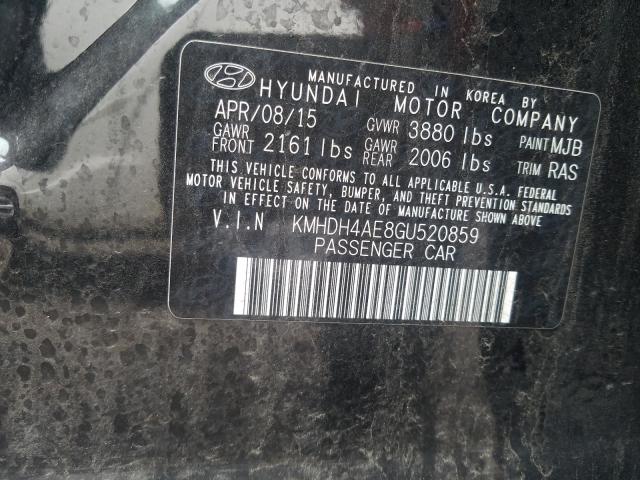 Photo 9 VIN: KMHDH4AE8GU520859 - HYUNDAI ELANTRA SE 