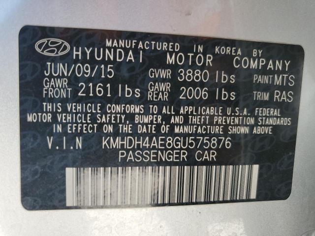 Photo 9 VIN: KMHDH4AE8GU575876 - HYUNDAI ELANTRA 