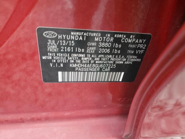 Photo 11 VIN: KMHDH4AE8GU607225 - HYUNDAI ELANTRA SE 