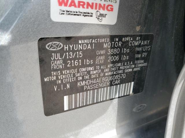 Photo 11 VIN: KMHDH4AE8GU608570 - HYUNDAI ELANTRA SE 