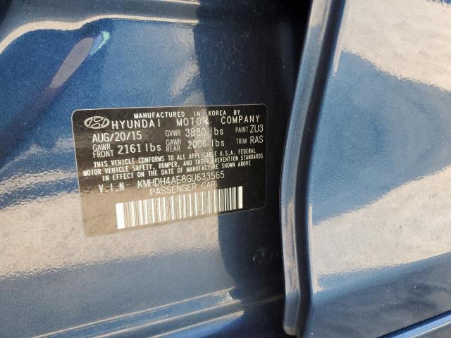 Photo 11 VIN: KMHDH4AE8GU633565 - HYUNDAI ELANTRA SE 