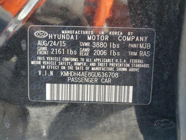 Photo 12 VIN: KMHDH4AE8GU636708 - HYUNDAI ELANTRA SE 