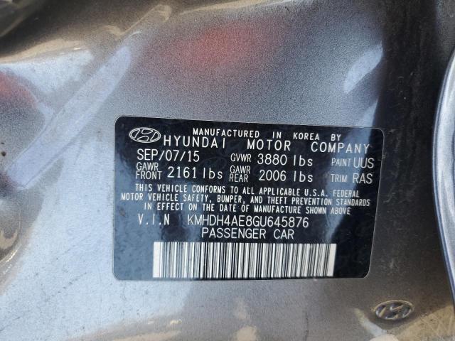 Photo 11 VIN: KMHDH4AE8GU645876 - HYUNDAI ELANTRA 