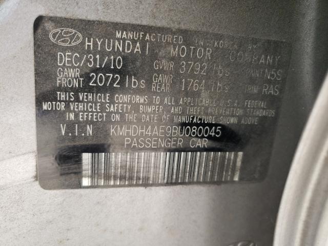 Photo 9 VIN: KMHDH4AE9BU080045 - HYUNDAI ELANTRA GL 