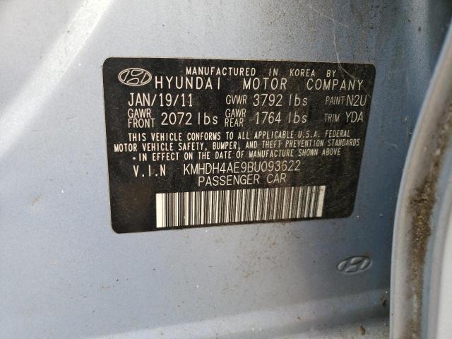 Photo 11 VIN: KMHDH4AE9BU093622 - HYUNDAI ELANTRA GL 