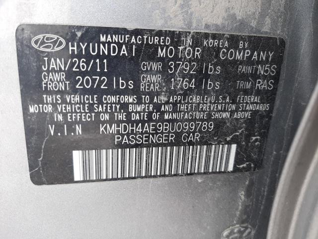 Photo 11 VIN: KMHDH4AE9BU099789 - HYUNDAI ELANTRA GL 