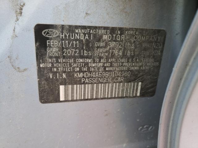 Photo 9 VIN: KMHDH4AE9BU104960 - HYUNDAI ELANTRA GL 