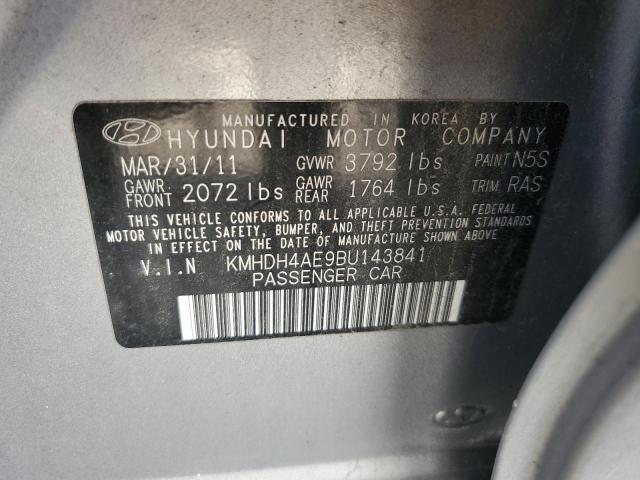 Photo 9 VIN: KMHDH4AE9BU143841 - HYUNDAI ELANTRA GL 