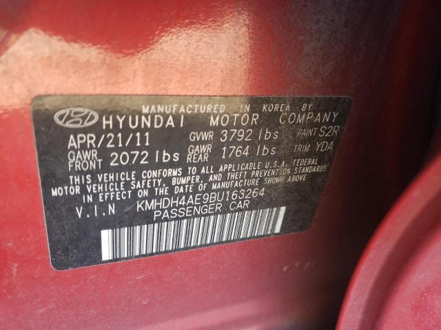 Photo 9 VIN: KMHDH4AE9BU163264 - HYUNDAI ELANTRA GL 