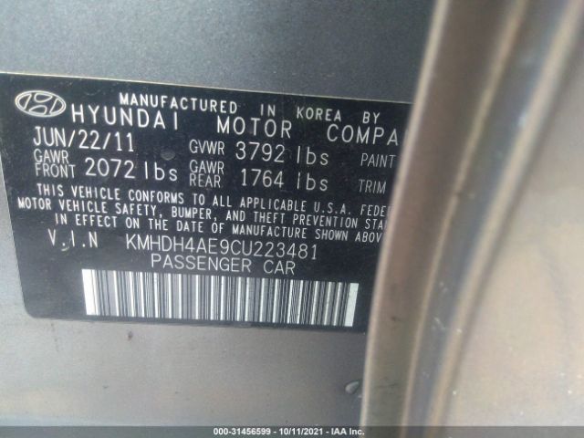 Photo 8 VIN: KMHDH4AE9CU223481 - HYUNDAI ELANTRA 