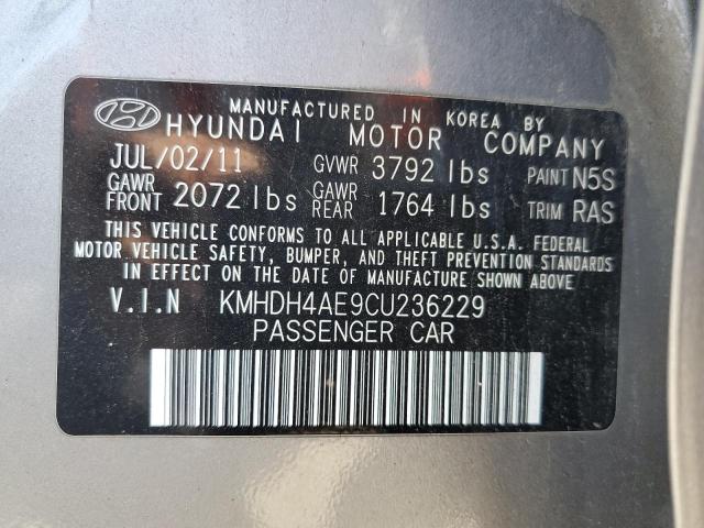 Photo 12 VIN: KMHDH4AE9CU236229 - HYUNDAI ELANTRA GL 