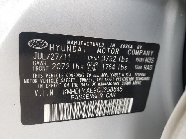 Photo 9 VIN: KMHDH4AE9CU258845 - HYUNDAI ELANTRA GL 