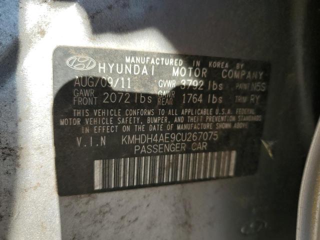 Photo 11 VIN: KMHDH4AE9CU267075 - HYUNDAI ELANTRA GL 