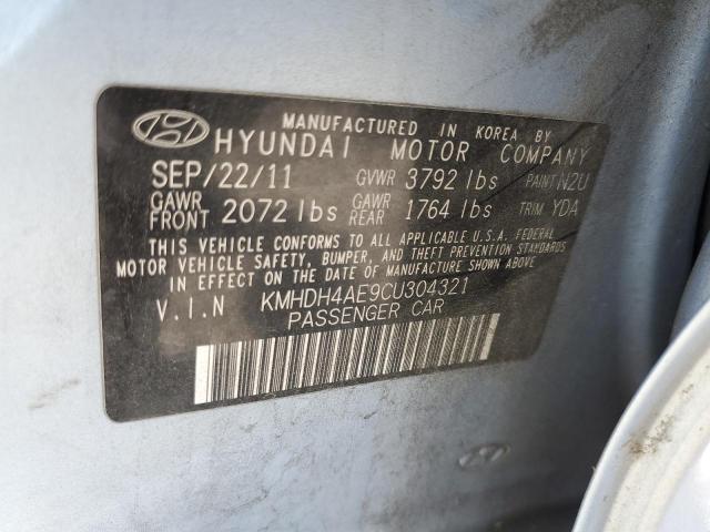 Photo 11 VIN: KMHDH4AE9CU304321 - HYUNDAI ELANTRA GL 