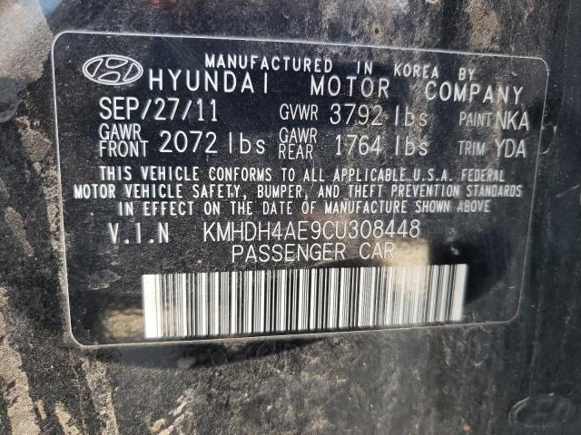 Photo 11 VIN: KMHDH4AE9CU308448 - HYUNDAI ELANTRA GL 