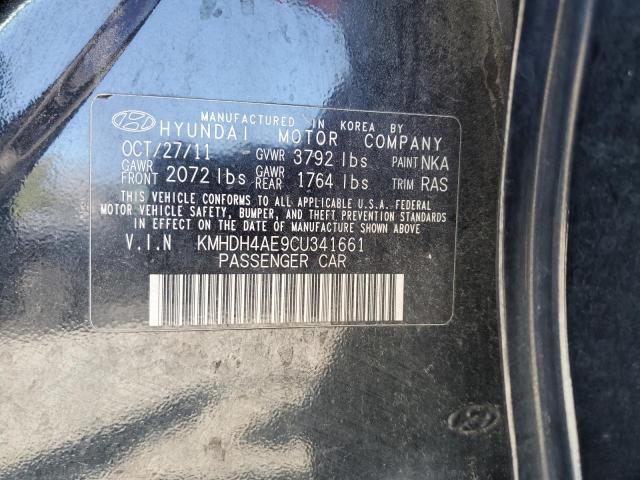 Photo 9 VIN: KMHDH4AE9CU341661 - HYUNDAI ELANTRA GL 