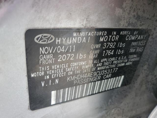 Photo 12 VIN: KMHDH4AE9CU353177 - HYUNDAI ELANTRA GL 