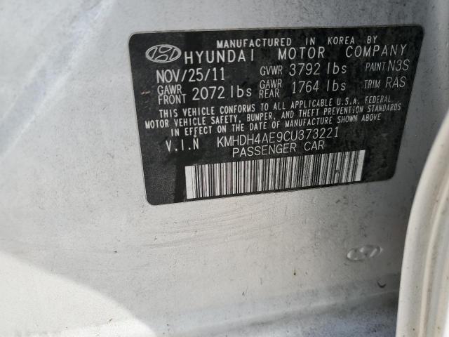 Photo 11 VIN: KMHDH4AE9CU373221 - HYUNDAI ELANTRA GL 