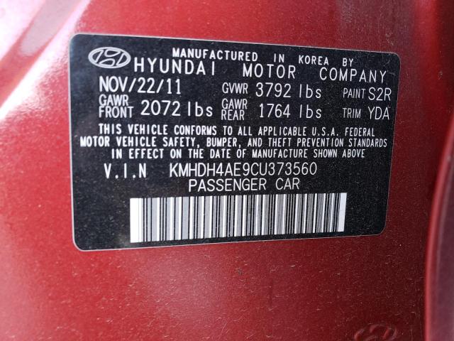 Photo 11 VIN: KMHDH4AE9CU373560 - HYUNDAI ELANTRA 