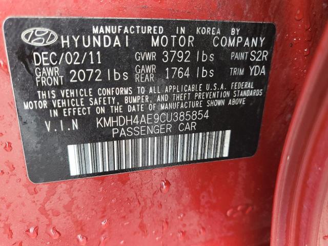 Photo 11 VIN: KMHDH4AE9CU385854 - HYUNDAI ELANTRA GL 