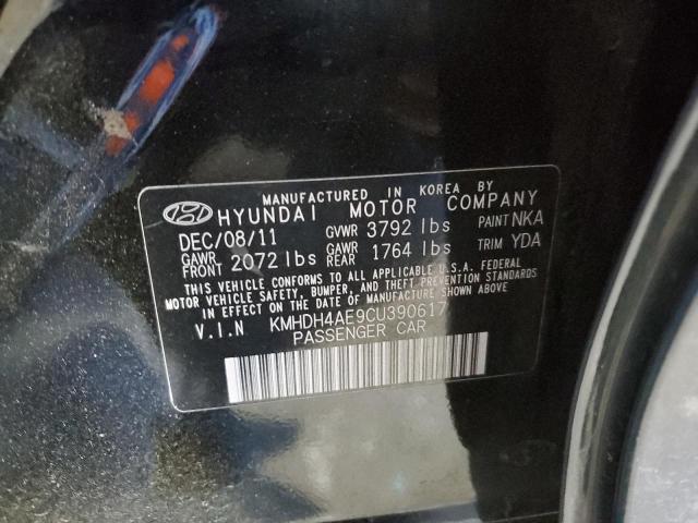 Photo 11 VIN: KMHDH4AE9CU390617 - HYUNDAI ELANTRA 