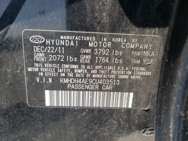 Photo 9 VIN: KMHDH4AE9CU403513 - HYUNDAI ELANTRA GL 