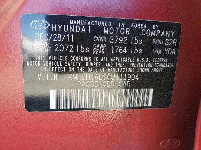 Photo 11 VIN: KMHDH4AE9CU411904 - HYUNDAI ELANTRA GL 