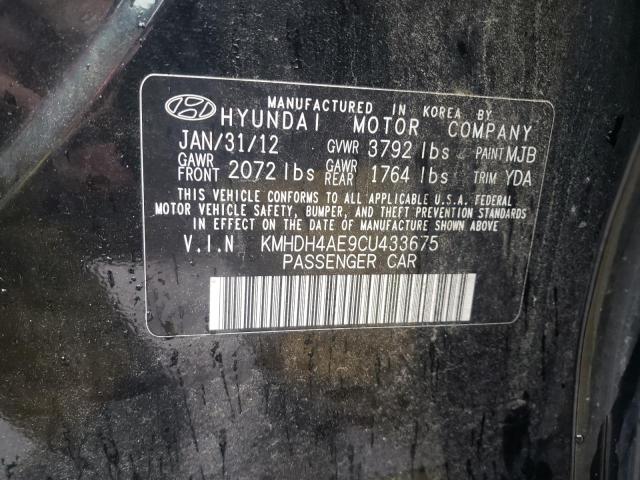 Photo 9 VIN: KMHDH4AE9CU433675 - HYUNDAI ELANTRA GL 