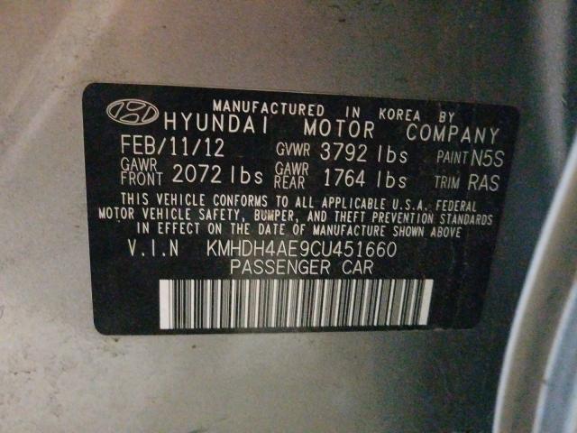 Photo 9 VIN: KMHDH4AE9CU451660 - HYUNDAI ELANTRA GL 