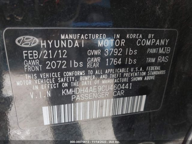 Photo 8 VIN: KMHDH4AE9CU460441 - HYUNDAI ELANTRA 