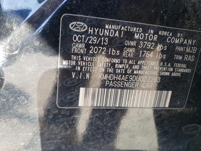 Photo 11 VIN: KMHDH4AE9DU022293 - HYUNDAI ELANTRA 